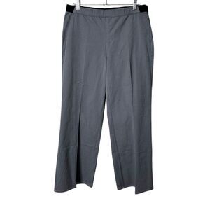 H by Halston grey pull-on dress casual pants cotton blend stretch size 10 petite